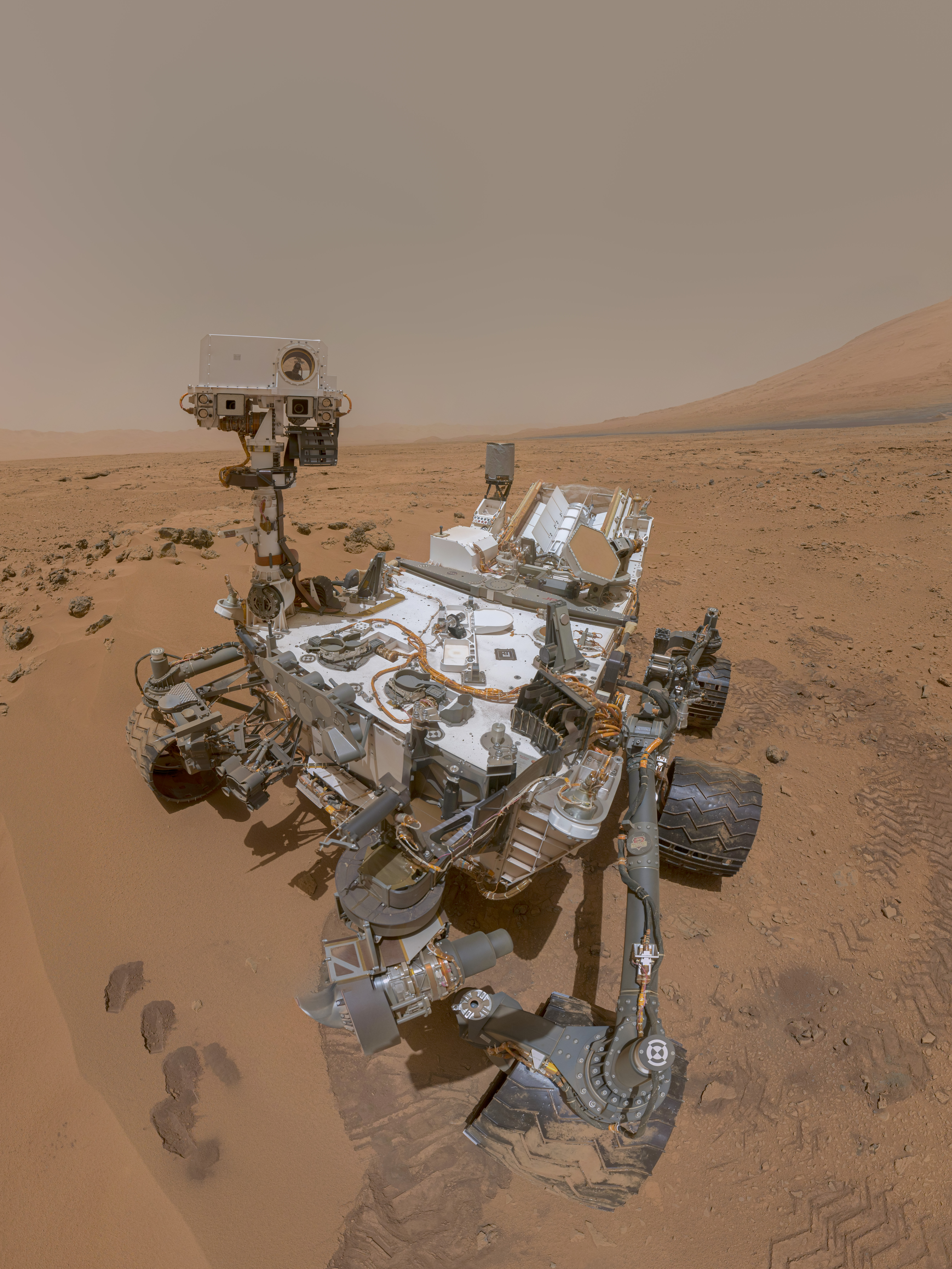 NASA Curiosity rover on Mars